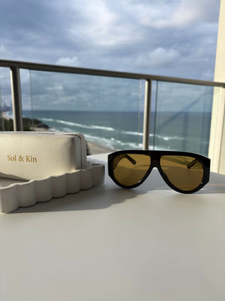WILMA Black Tea Sunglasses
