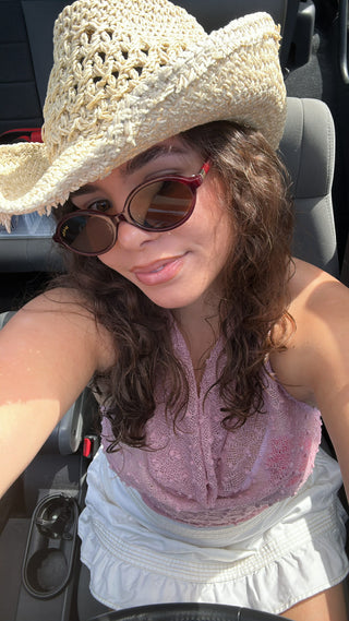 AMAMAS Burgundy Sunglasses