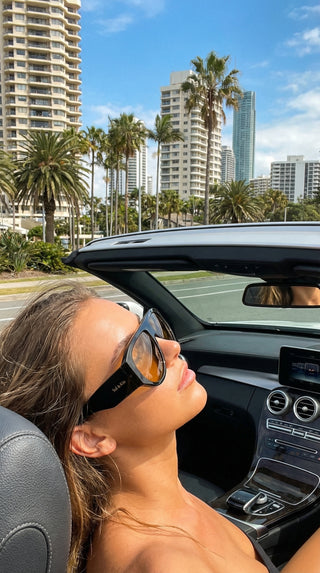 WILMA Black Tea Sunglasses